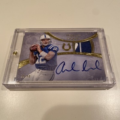 ANDREW LUCK 2013 TOPPS FIVE STAR GOLD PATCH AUTO #D 10/40