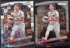 2025 Panini Prizm WNBA Sydney Colson #1 SILVER PANDORA & BASE CARD-Indiana Fever