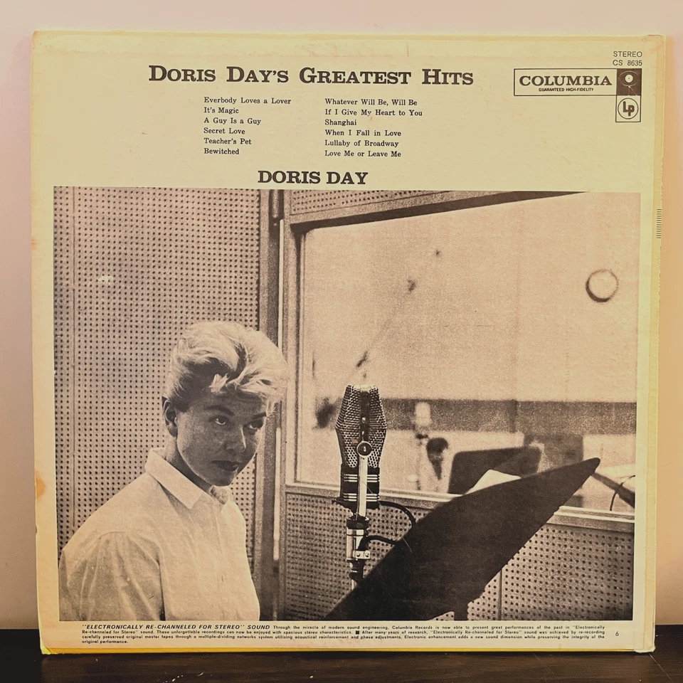 DORIS DAY - Greatest Hits (1958 Columbia 6-Eye) - 12" Vinyl Record LP - EX - Image 2 of 3