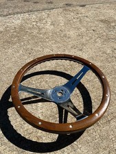 1960s 1970s Superior Performance Vintage The 500 Wood Steering Wheel 13.5