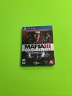 Mafia III: Deluxe Edition (PlayStation 4, 2016) Complete ALL Inserts Slip Cover