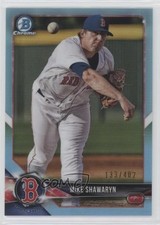 2018 Bowman Draft Chrome Sky Blue Refractor 133/402 Mike Shawaryn #BDC-101 6f8