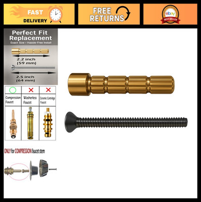 Brass Stem Extension Kit for Wall-Mount Rotary/Compression Stems, 2.5'' 12-Point