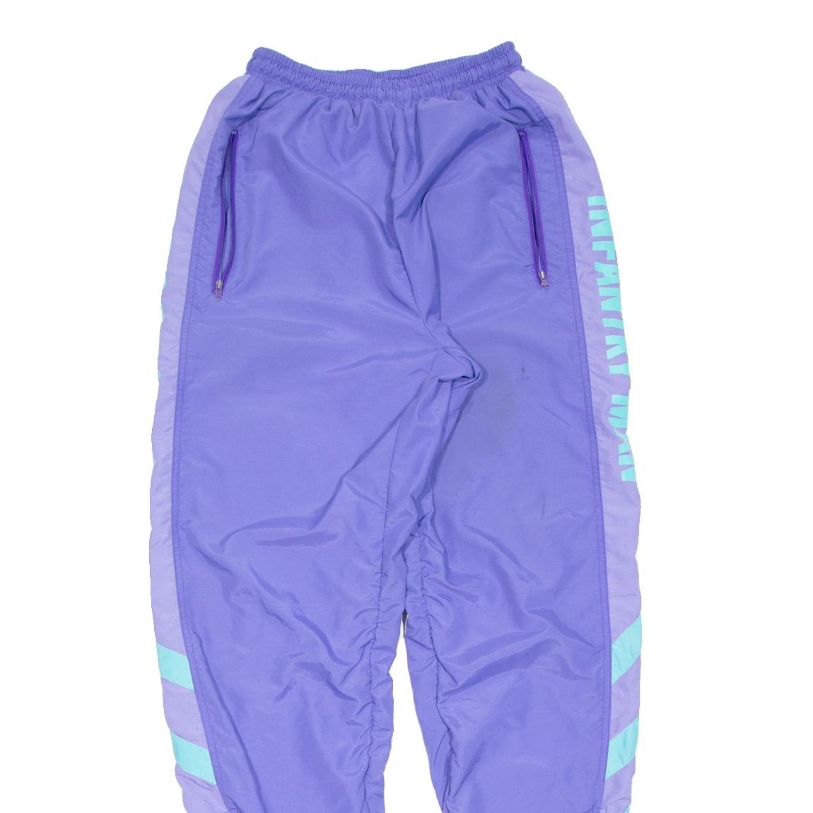 Womens Track Pants Purple Tapered S W23 L23 - Picture 2 of 6