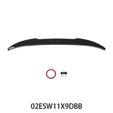 Fit For 2019-2024 BMW X4 G02 M4 Style Rear Trunk Spoiler Roof Wing Glossy Black