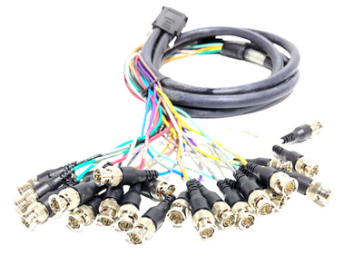 Matrox Breakout Cable Multipin Color Wave Model: 16034-00 Black - NEW!
