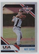 2020 USA Baseball Stars & Stripes Longevity Holo Foil 91/99 Nate Savino #82 7fb