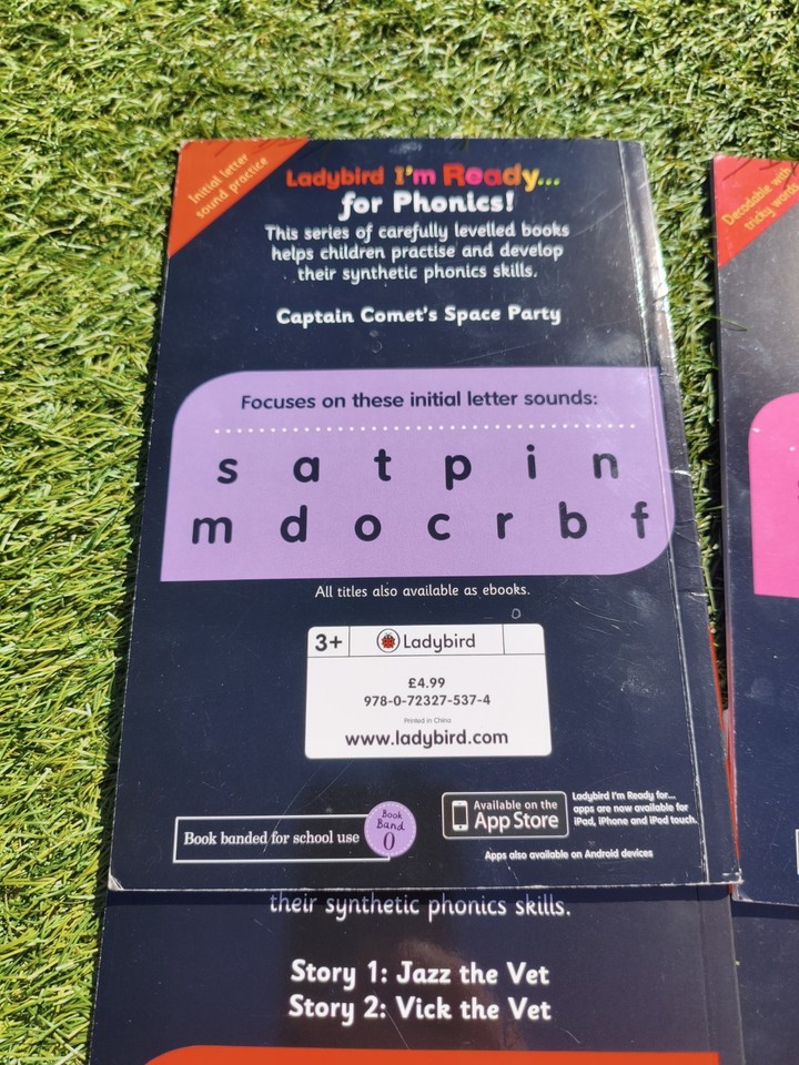 Ladybird I'm Ready For Phonics 12 Books Children Set Level 1 To 12 ...