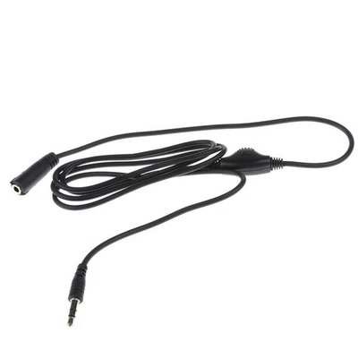 Câble d'extension audio stéréo 3,5 mm mâle vers femelle avec contrôle du volume - Photo 1/4