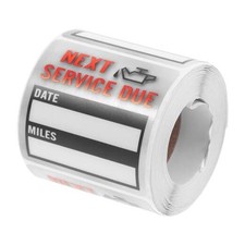 100Pcs Oil Change Reminder Stickers Car Maintenance Labels Waterproof