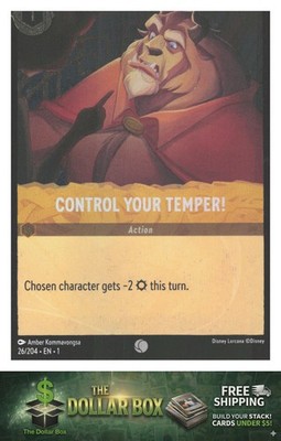 The First Chapter #26/204 Control Your Temper! Beast COLD FOIL