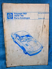 Triumph TR7 original illustrated Parts Catalogue 1975-78 Part No. RTC9814CA