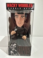 Funko Wacky Wobbler: Elvis Presley Bobble Head Toy  Statue Black Suit 68 Special