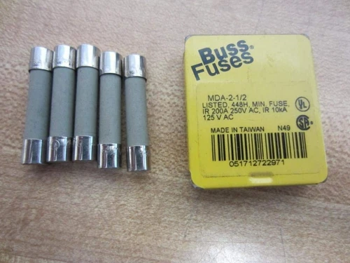 Bussmann MDA-2-1/2-R (5 EACH)