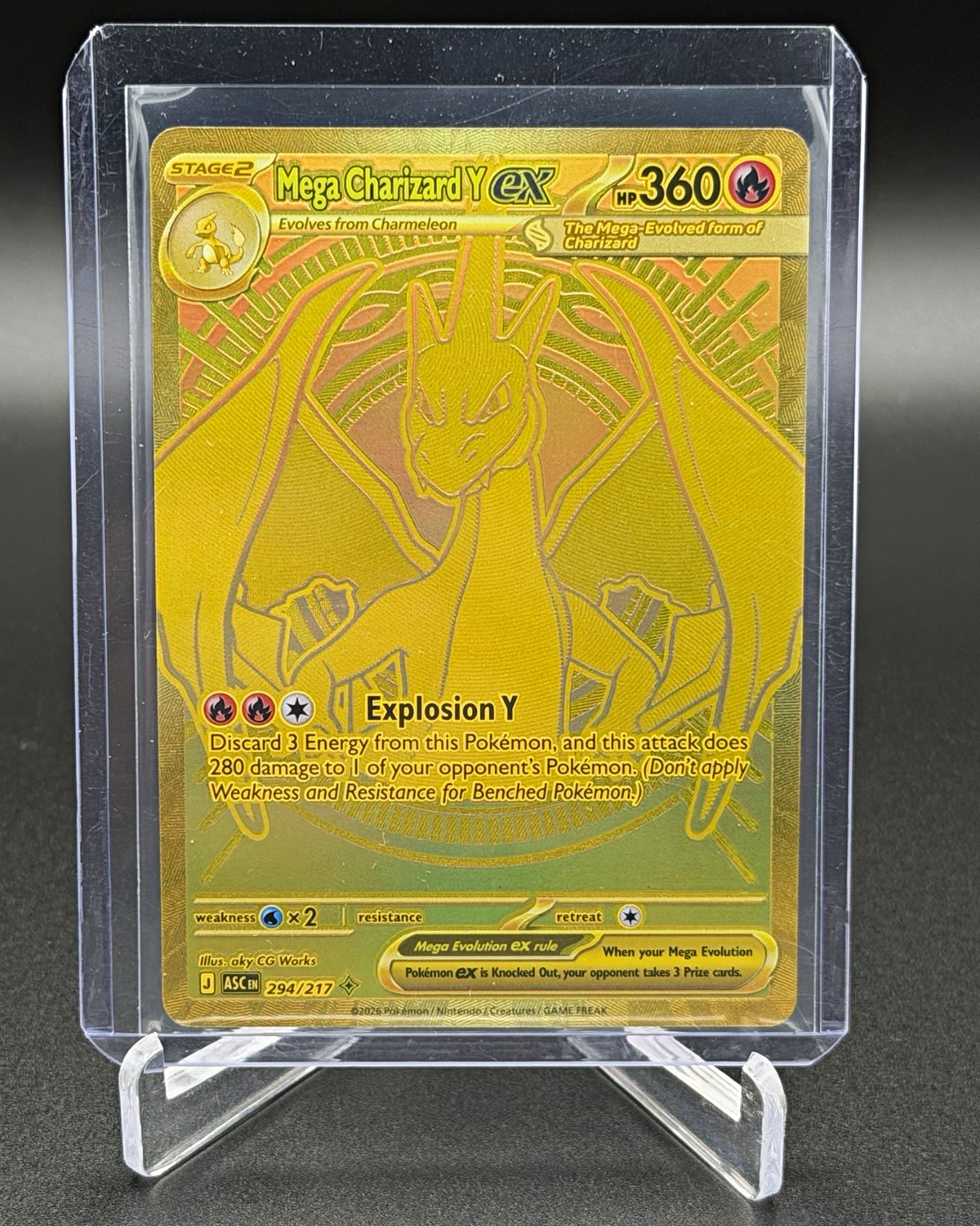 Pokemon Company Mega Charizard Y EX 294/217 Ascended Heroes!