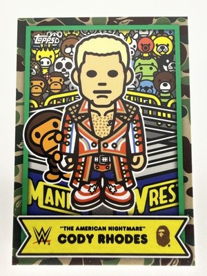 2025 Topps WWE  X BAPE Baby Milo IMAGE VARIATION Cody Rhodes