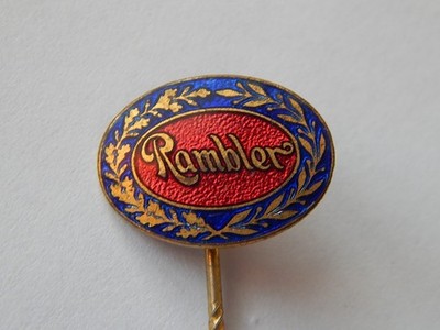 Rambler Anstecknadel querovale Variante garantiert alt & original