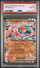 Greninja ex 106/167 Sv06: Twilight Masquerade Holo PSA 10