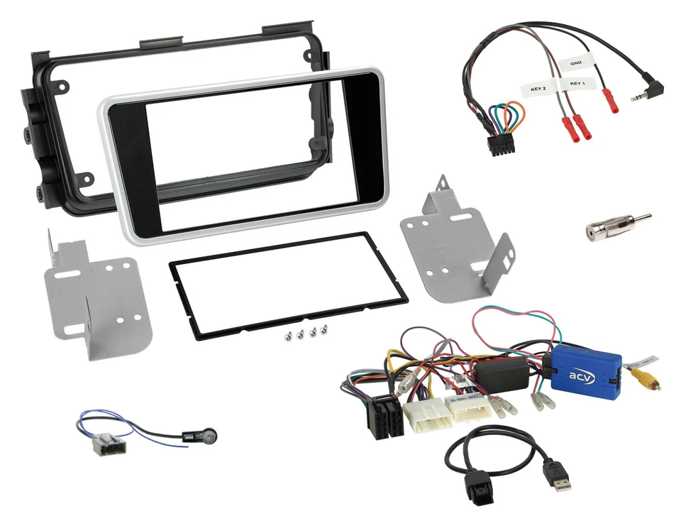 Kenwood Bluetooth Lenkrad DAB USB 2DIN Autoradio für Nissan Micra 17-20 Rückfahr - Bild 3 von 4