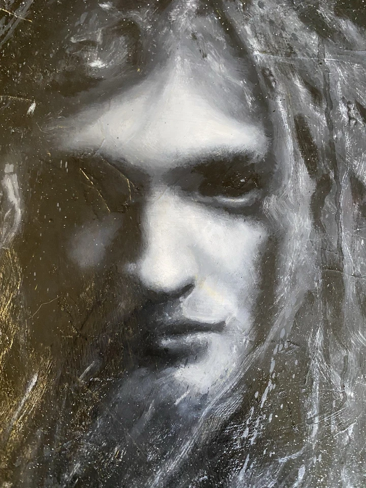 Pintura al óleo de Layne Staley Alice In Chains de Brian Taylor no es una impresión Foto 2 de 4