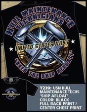 US NAVY Hull Maintenance Technician T-Shirt HT USN Hull Tech CV DD FF CG LHD LHA