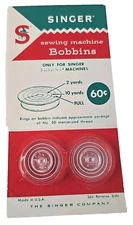 NOS VTG Singer 163131 Transparent Sewing Machine 2x Bobbins Acrylic Touch & Sew