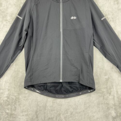DHB Jacket Mens Large Jersey Cycling Thermal Fleece Lined Reflective Zip Pockets - Picture 4 of 11