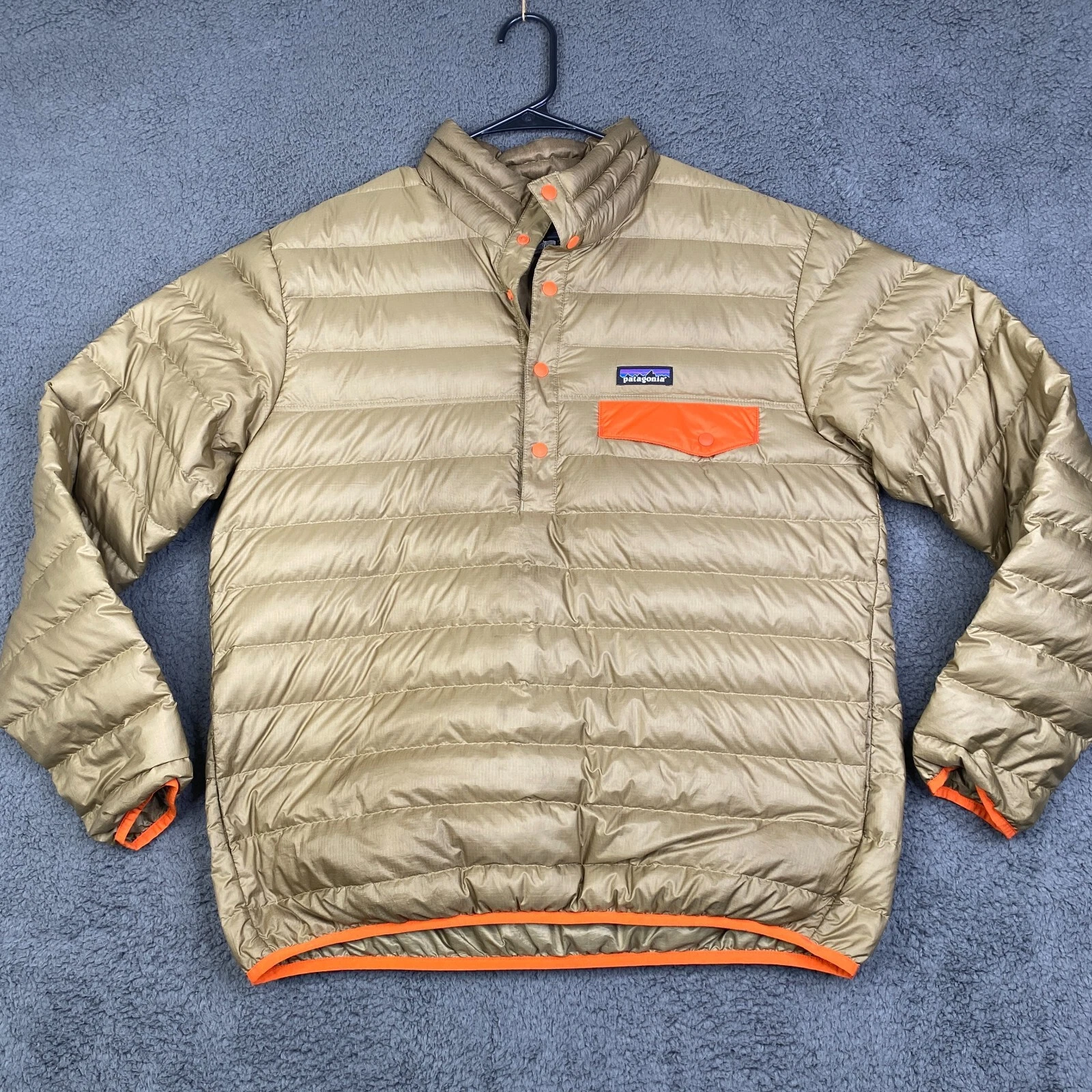 patagonia snap t puffer goose down ribbed jacket