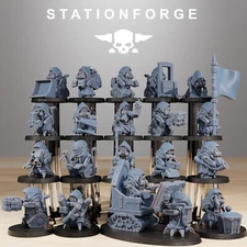 Stationforge Miniatures Bobby Gang Tabletop Sci Fi Grim Dark Wargame 3D Printed
