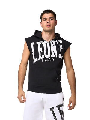 LEONE 1947 Herren ärmelloses T-Shirt mit Kapuze BOXE NEU & OVP 3738