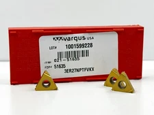 VARGUS 3ER 27NPTF | New Carbide Inserts | 51635 | Grade VKX | 3pcs