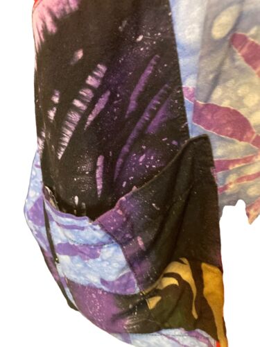 Bamboo Womens Batik Jacket Topper Cardigan O/S Pockets Designed in USA VTG - Picture 6 of 11