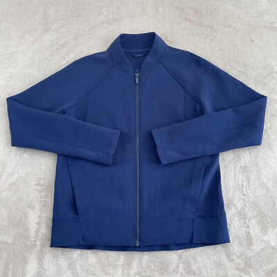 Lululemon Embrace The Space Jacket Women 6 Hero Blue Spacer Full Zip Wicking