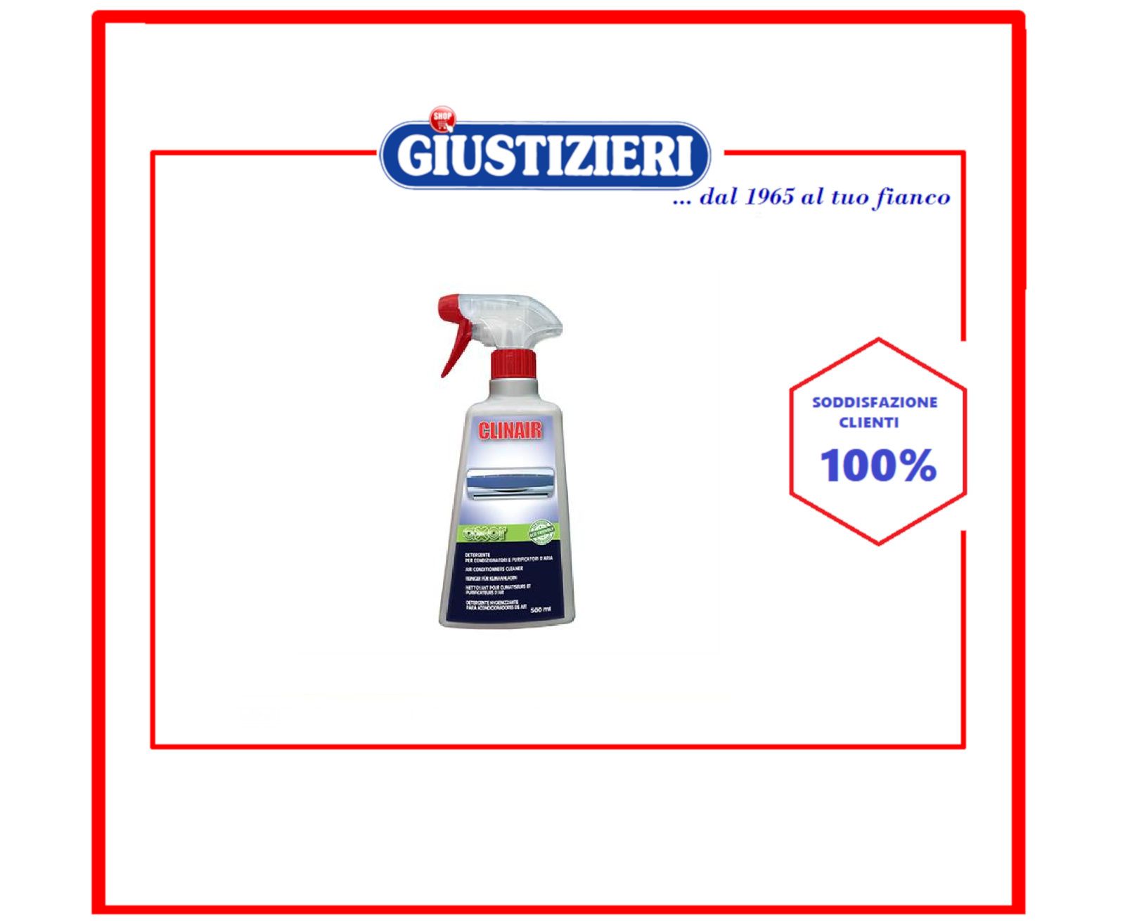 CA115N CLINAIR SANITIZES AXOR DETERGENTE CONDIZIONATORI E PURIFICATORI D'ARIA