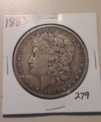 1883 Morgan Silver Dollar Philadelphia Mint US $1 coin 90% silver