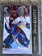 2021-22 UD Extended Series Young Guns RC #708 Justus Annunen