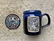 bones coffee 2018 high voltage mug deneen pottery like death wish camper rare