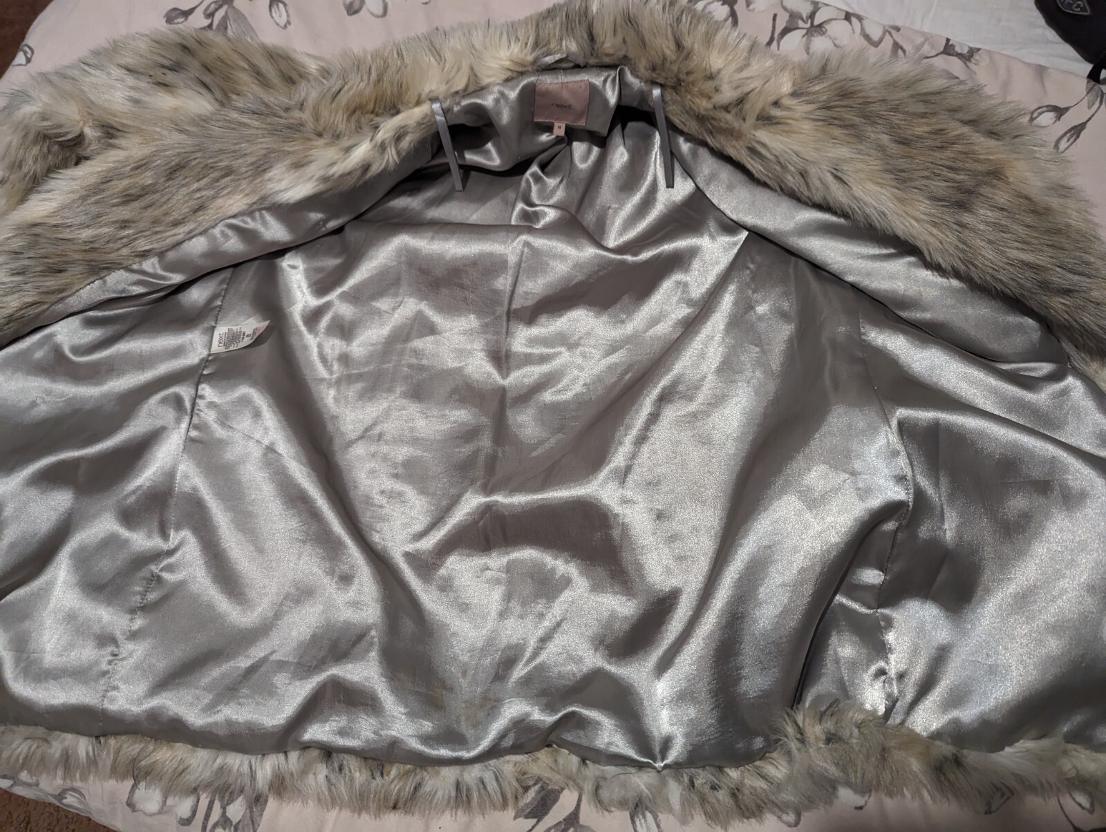 Next Ladies Faux Fur Coat Size 18 eBay