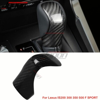 #ad #ad Carbon Console Gear Shift Knob Cover For Lexus IS200 300 350 500 F SPORT 2014 22 $20.99