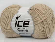 8-Skein Lot Lorena Bamboo Yarn Fine Summer 8x50g/150m Beige