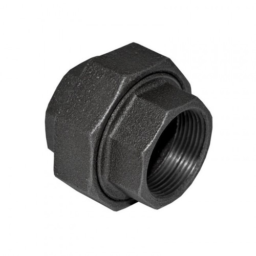 4" 150 Threaded (NPT) Union Black Malleable Iron Pipe Fitting  MI041341BMI