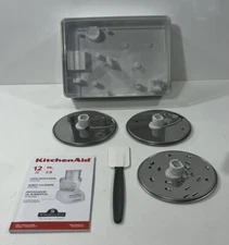 KitchenAid 12 Cup Food Processor Accessory Box + Grater Attachments KFPW763