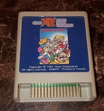 Vintage 1987 Food Fight Atari Xe Video Game Cartridge Tested Works Rate image
