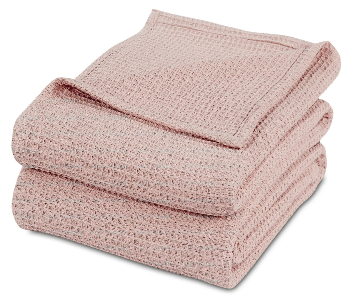 100% Cotton Thermal Waffle Weave Blanket Breathable Light Weight All Season  | eBay