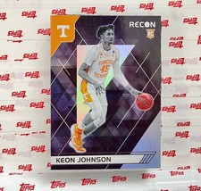 Keon Johnson 2021-22 Panini Chronicles Draft Picks Pink Recon Rookie Tennessee