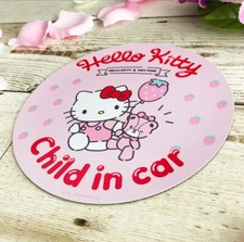 Sanrio Hello kitty child in car magnet type sticker Water proof new official