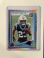 2025 Donruss Optic Trevor Etienne RC Football /16 Emoji Prizm SSP Rated Rookie 