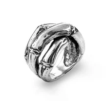 Anello GIOVANNI RASPINI Bambu in argento 925 09686/16 Misura 16