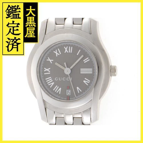 Orologio da polso analogico Gucci 5500L SS grigio donna quarzo argento cassa usatoa TAGL