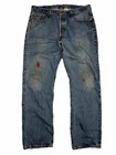 Vintage Levi’s 501 Button Fly Straight Leg Denim Jeans 38 x 32